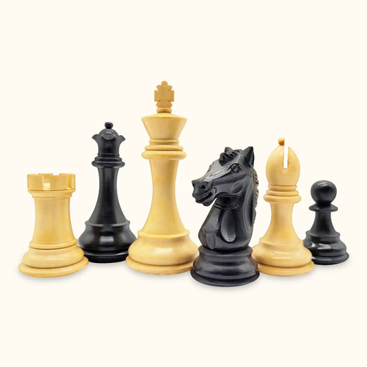 Chess pieces Alban knight ebonized set