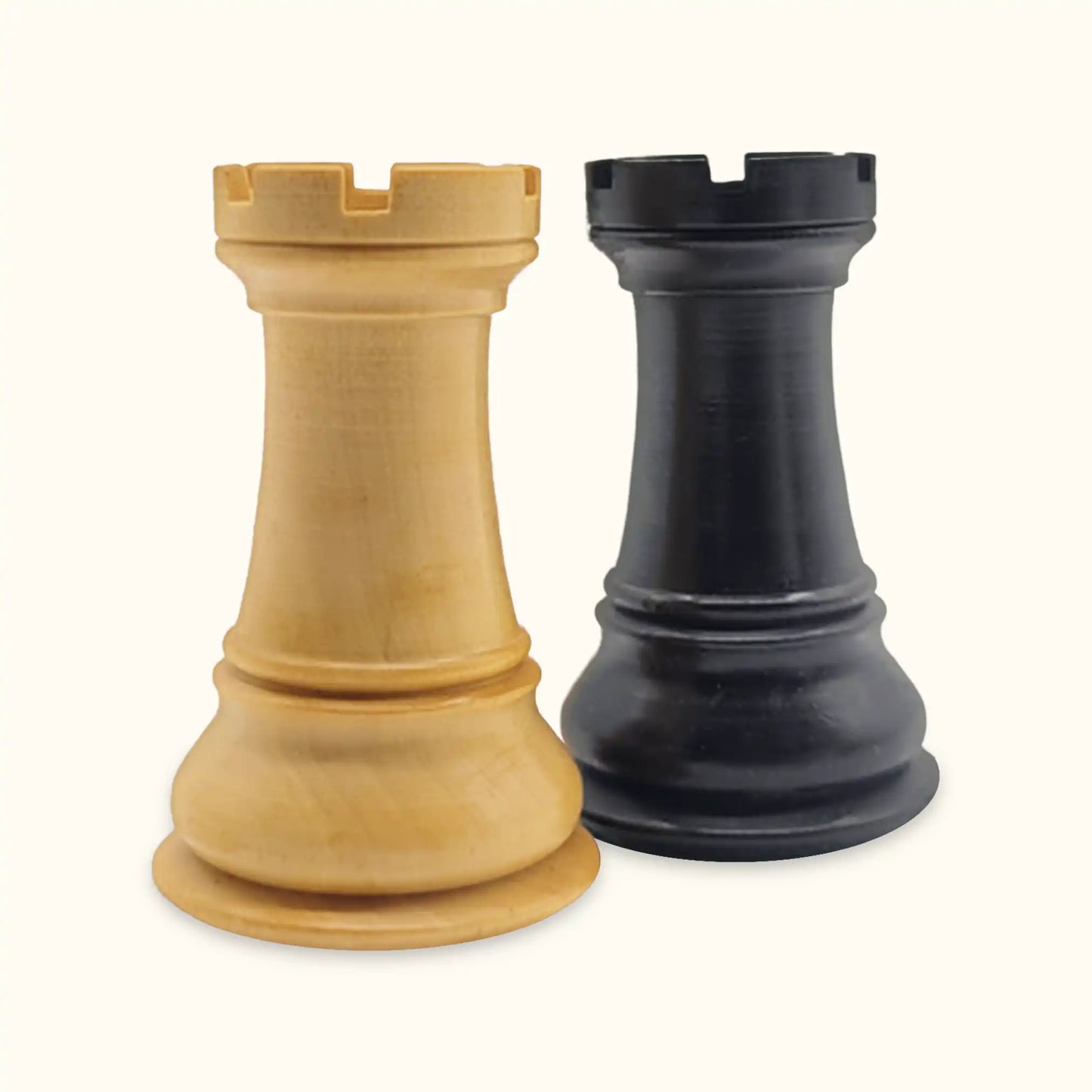 Schachfiguren "Oxford" | Staunton | 95 mm | Buchsbaum & Ebonisiertes Holz