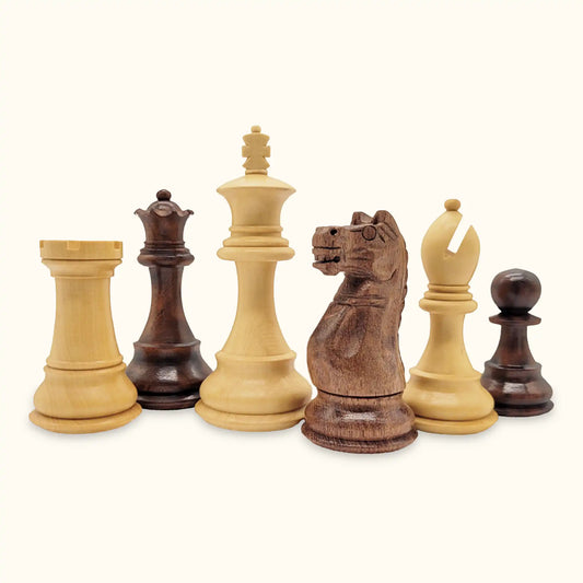 Chess pieces oxford acacia set