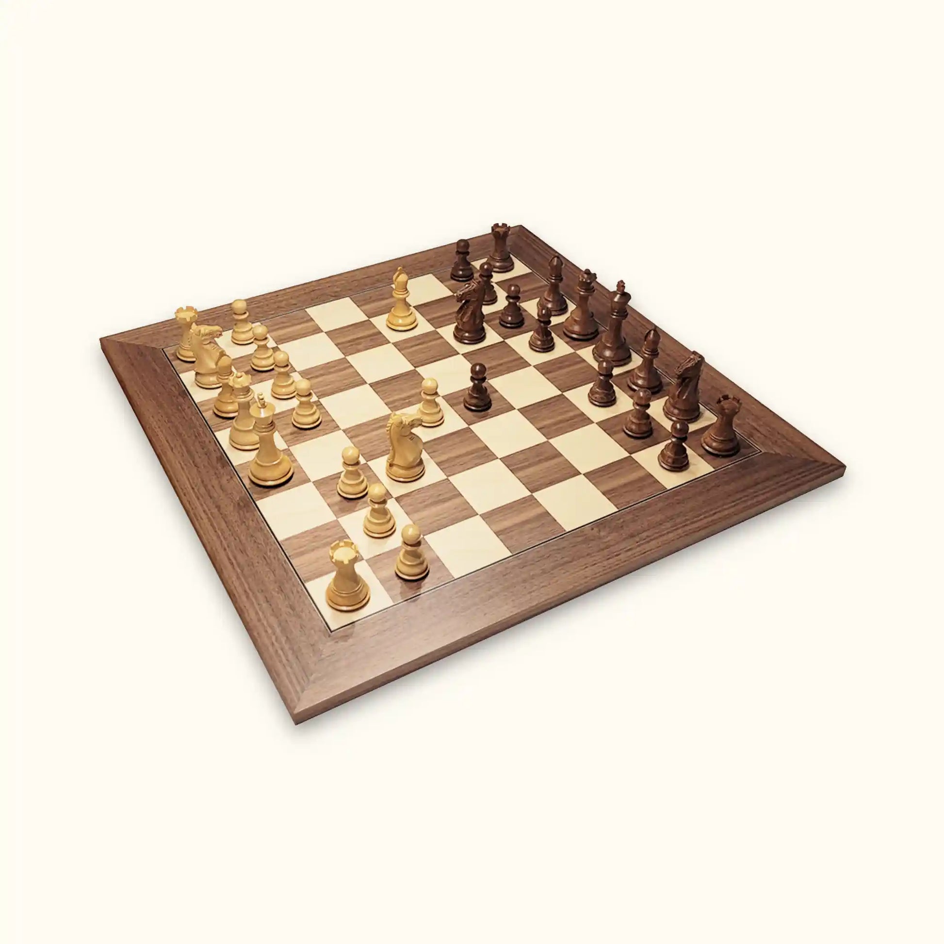 Luxe houten schaakstukken uit de King George-serie, buxus en ebbenhout 3,75 King Staunton-schaakstukken --- The Chess Empire - België Luxe houten schaakstukken uit de King George-serie, buxus en ebbenhout 3,75 King Staunton-schaakstukken --- The Chess Empire - België