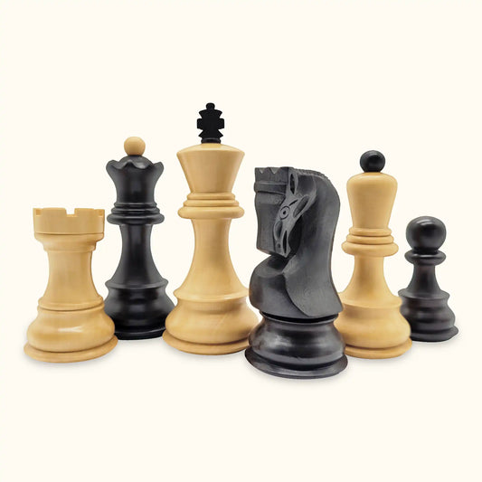 Chess pieces Zagreb ebonized set